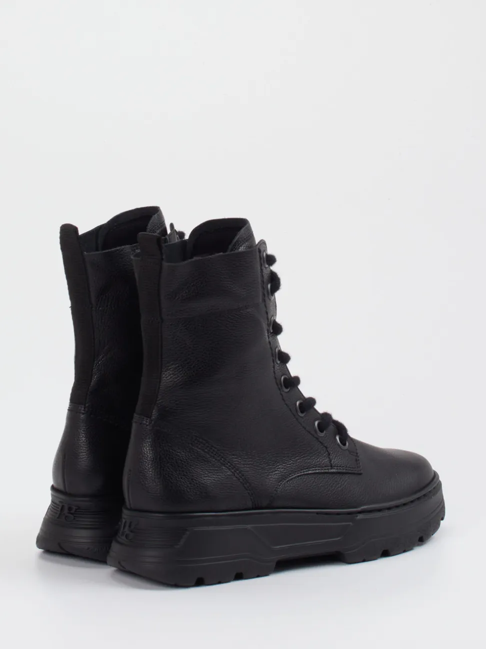 Paul Green – Schnürboots aus Kalbleder schwarz
