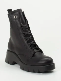 Paul Green – Schnürboots aus Kalbleder schwarz