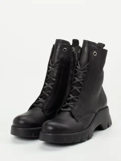 Paul Green – Schnürboots aus Kalbleder schwarz