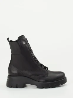 Paul Green – Schnürboots aus Kalbleder schwarz