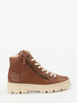 Paul Green – Schnürboots aus Kalbleder mittelbraun