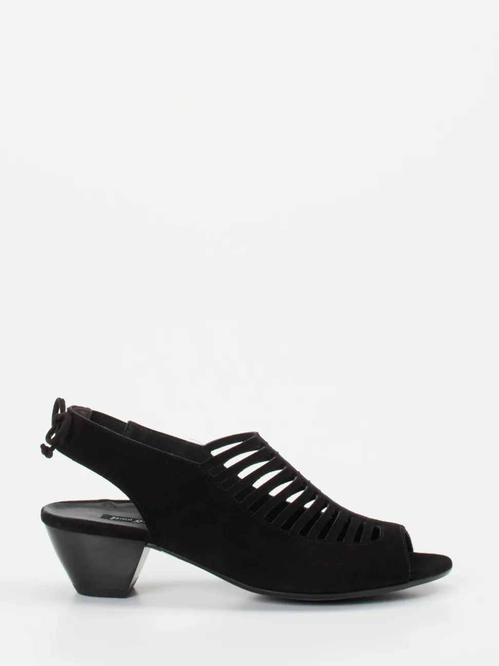 Paul Green – Slingback-Sandaletten aus Veloursleder schwarz