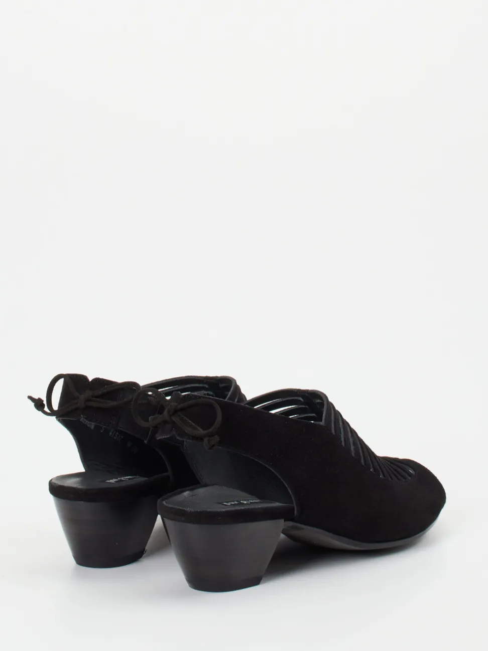 Paul Green – Slingback-Sandaletten aus Veloursleder schwarz