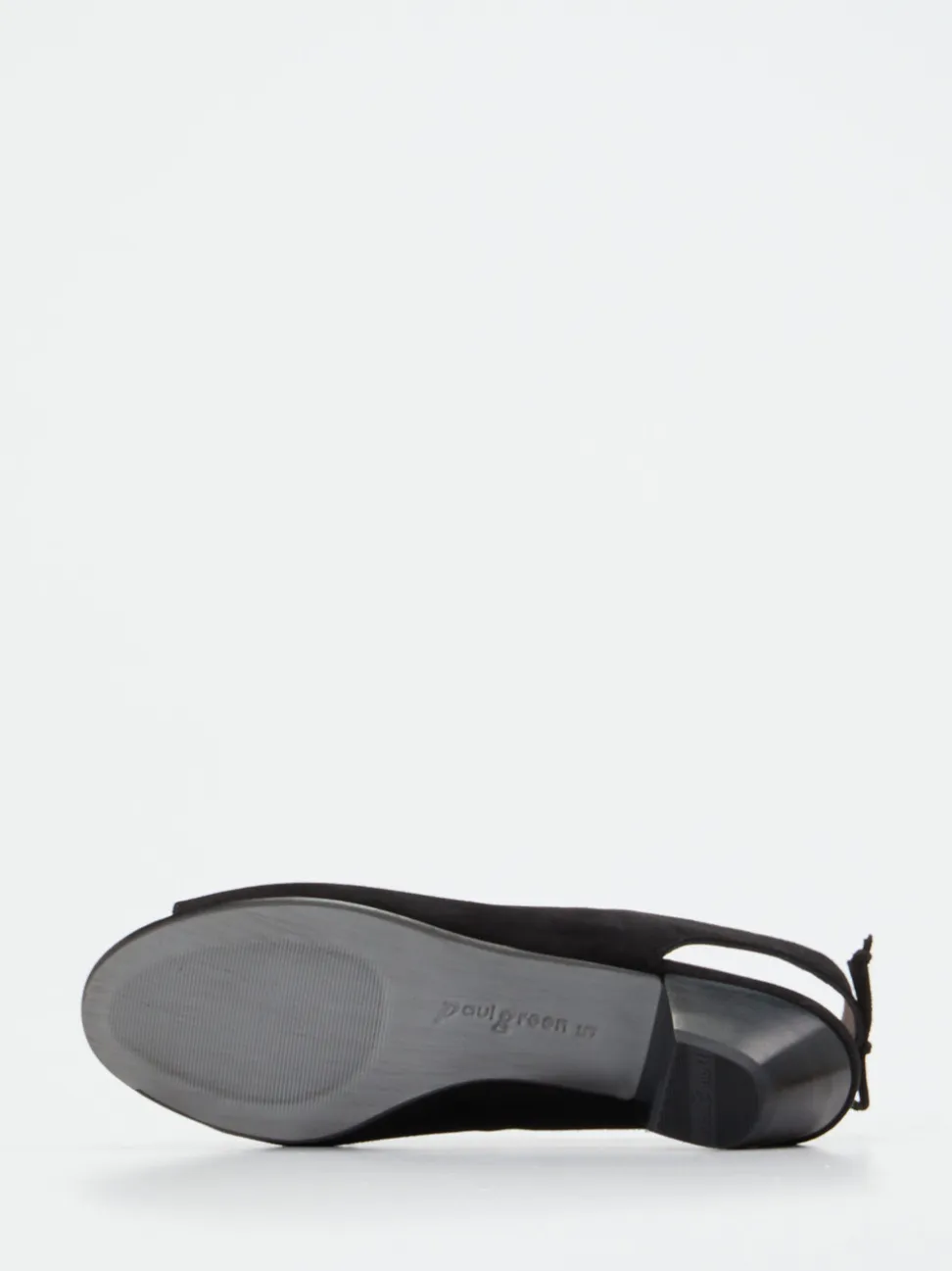 Paul Green – Slingback-Sandaletten aus Veloursleder schwarz