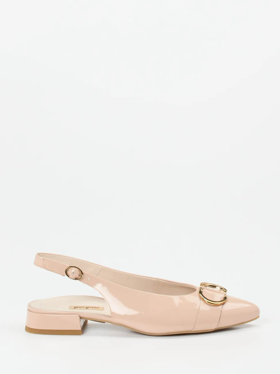 Paul Green – Slingpumps aus Lackleder in Rosébeige