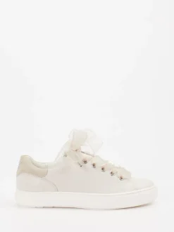 Paul Green – Sneaker aus Kalbleder cremeweiß