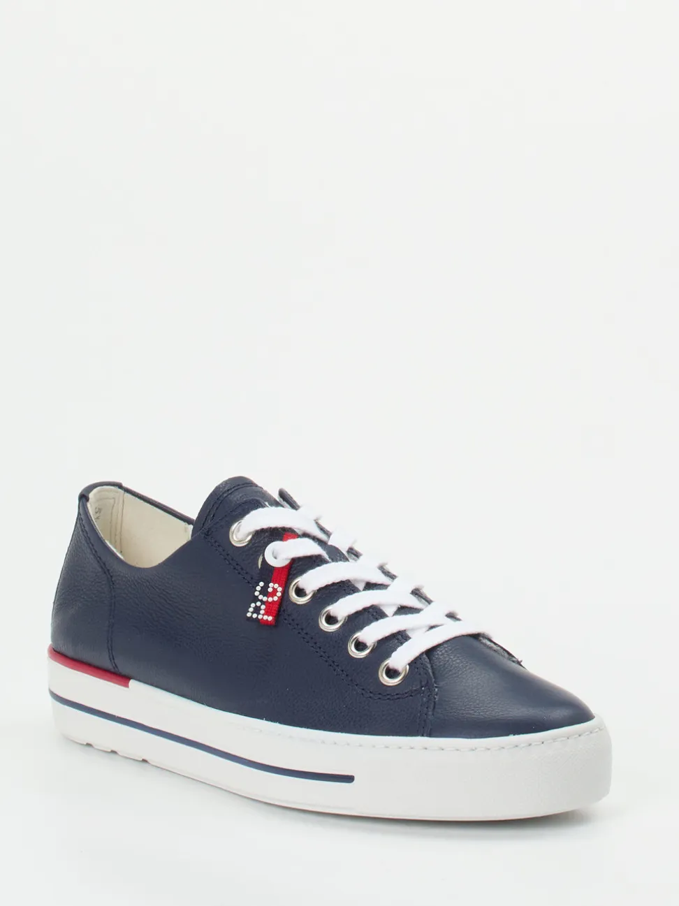 Paul Green – Sneaker aus Kalbleder in Marineblau