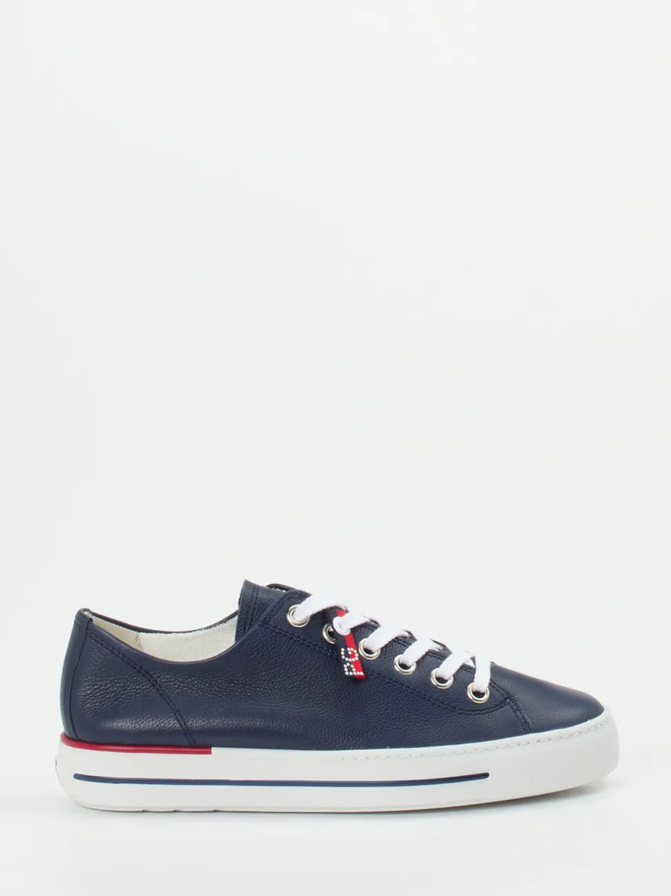 Paul Green – Sneaker aus Kalbleder in Marineblau