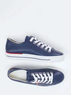 Paul Green – Sneaker aus Kalbleder in Marineblau