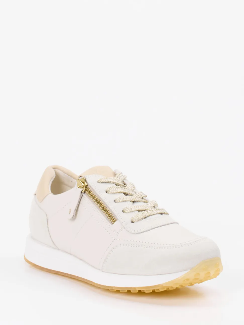 Paul Green – Sneaker aus Kalbleder beige