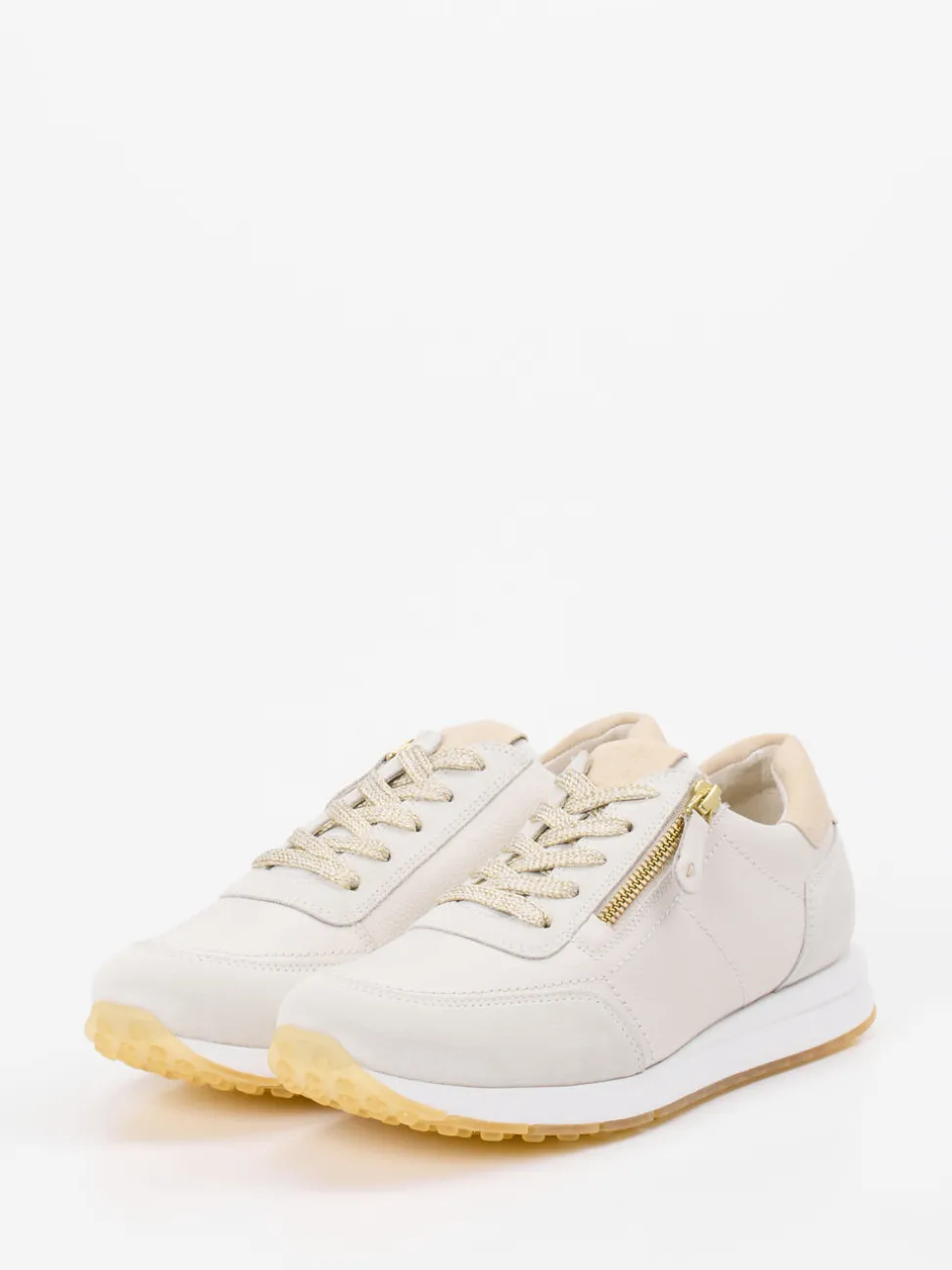 Paul Green – Sneaker aus Kalbleder beige