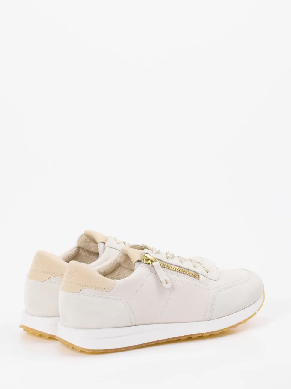 Paul Green – Sneaker aus Kalbleder beige