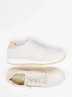 Paul Green – Sneaker aus Kalbleder beige