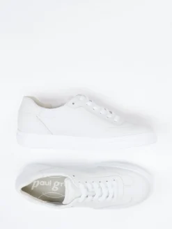 Paul Green – Sneaker aus Kalbleder in Offwhite