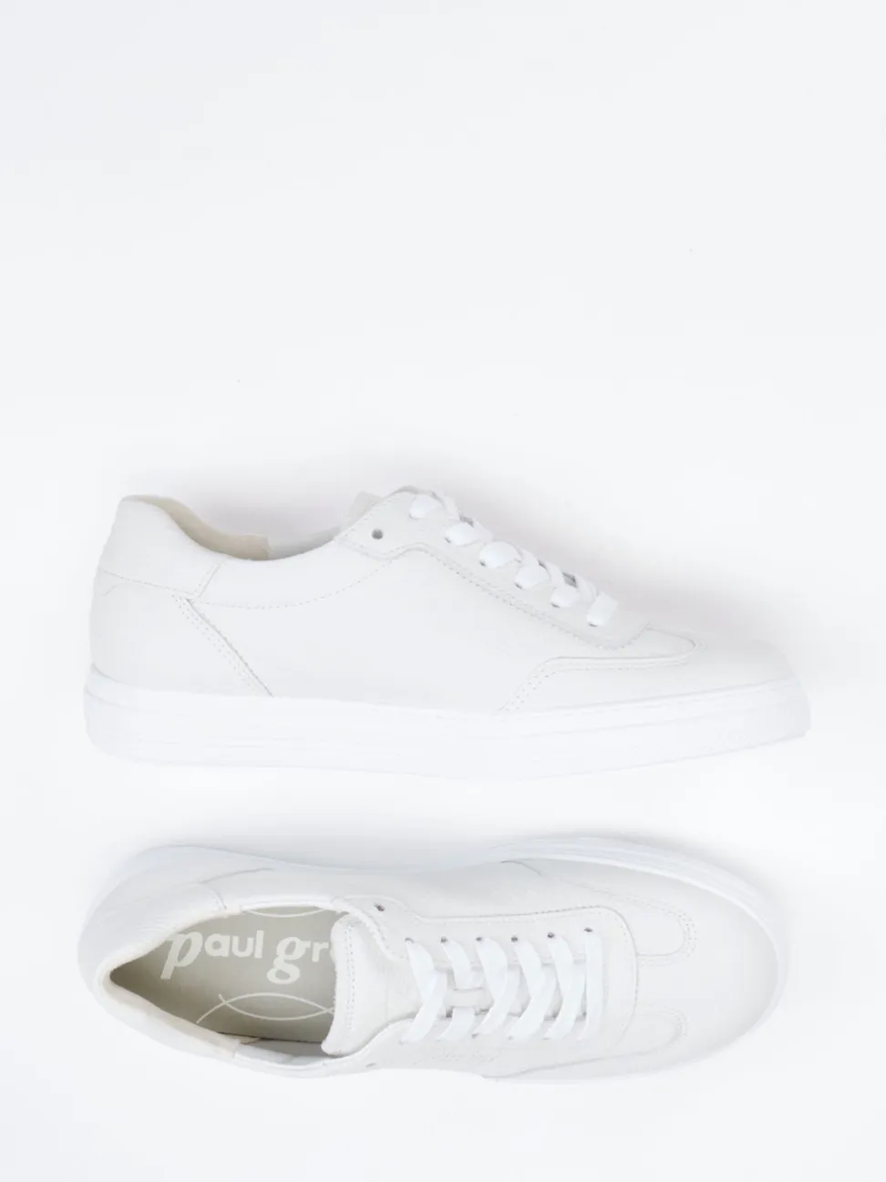 Paul Green – Sneaker aus Kalbleder in Offwhite