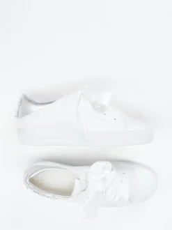 Paul Green – Sneaker aus Kalbleder mit Satinband