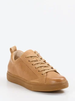 Paul Green – Sneaker aus Kalbleder cognacbraun