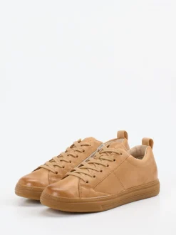 Paul Green – Sneaker aus Kalbleder cognacbraun