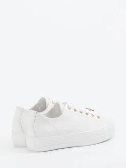 Paul Green – Sneaker aus Kalbleder mit Goldakzenten