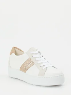 Paul Green – Sneaker aus Kalbleder mit Glitzereffekt