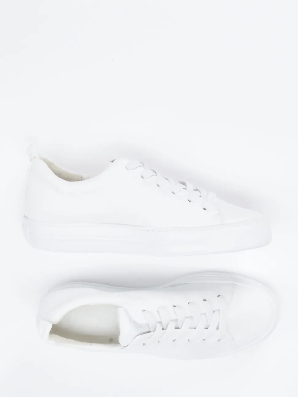 Paul Green – Sneaker aus Kalbleder weiß