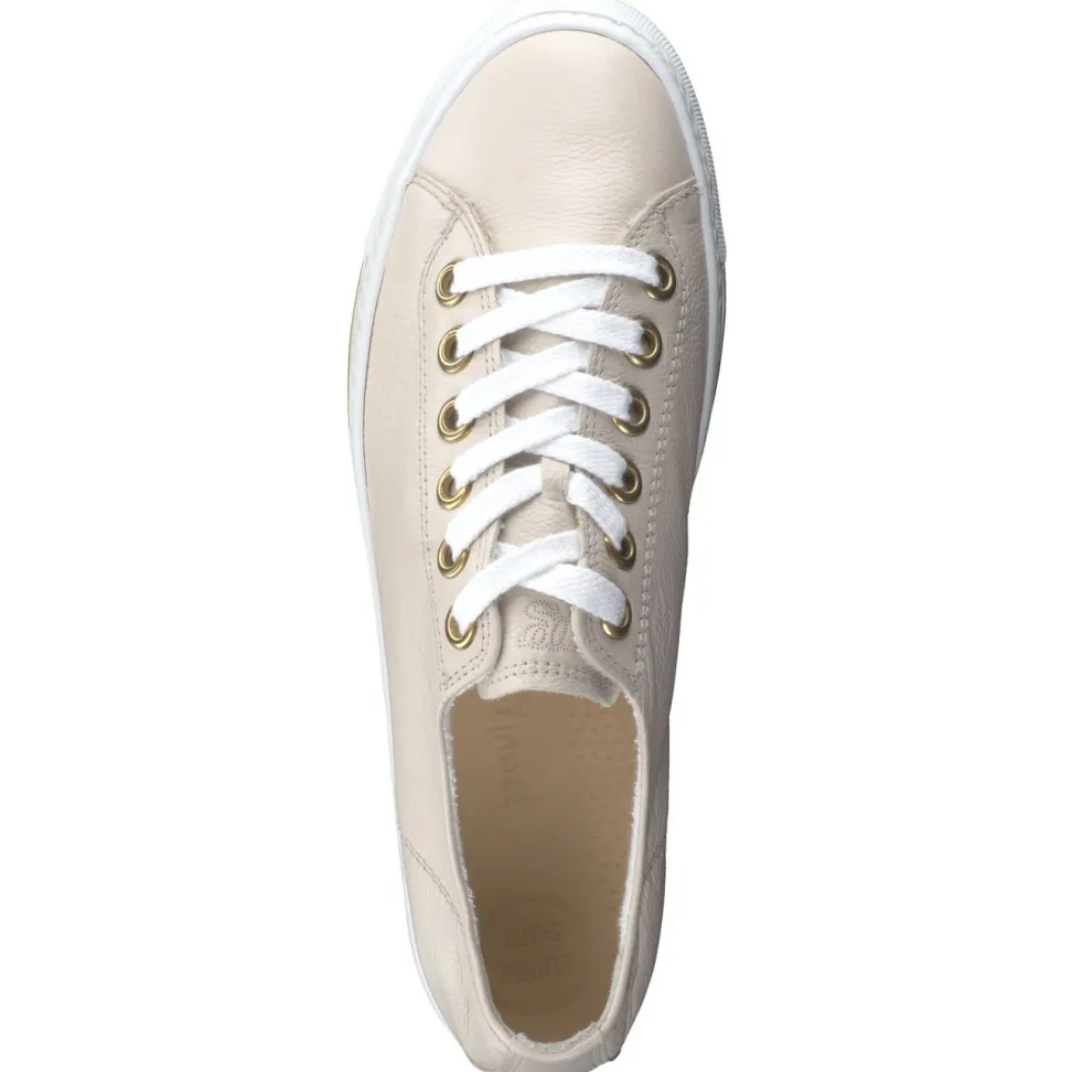 Paul Green – Sneaker aus Kalbleder in Beige