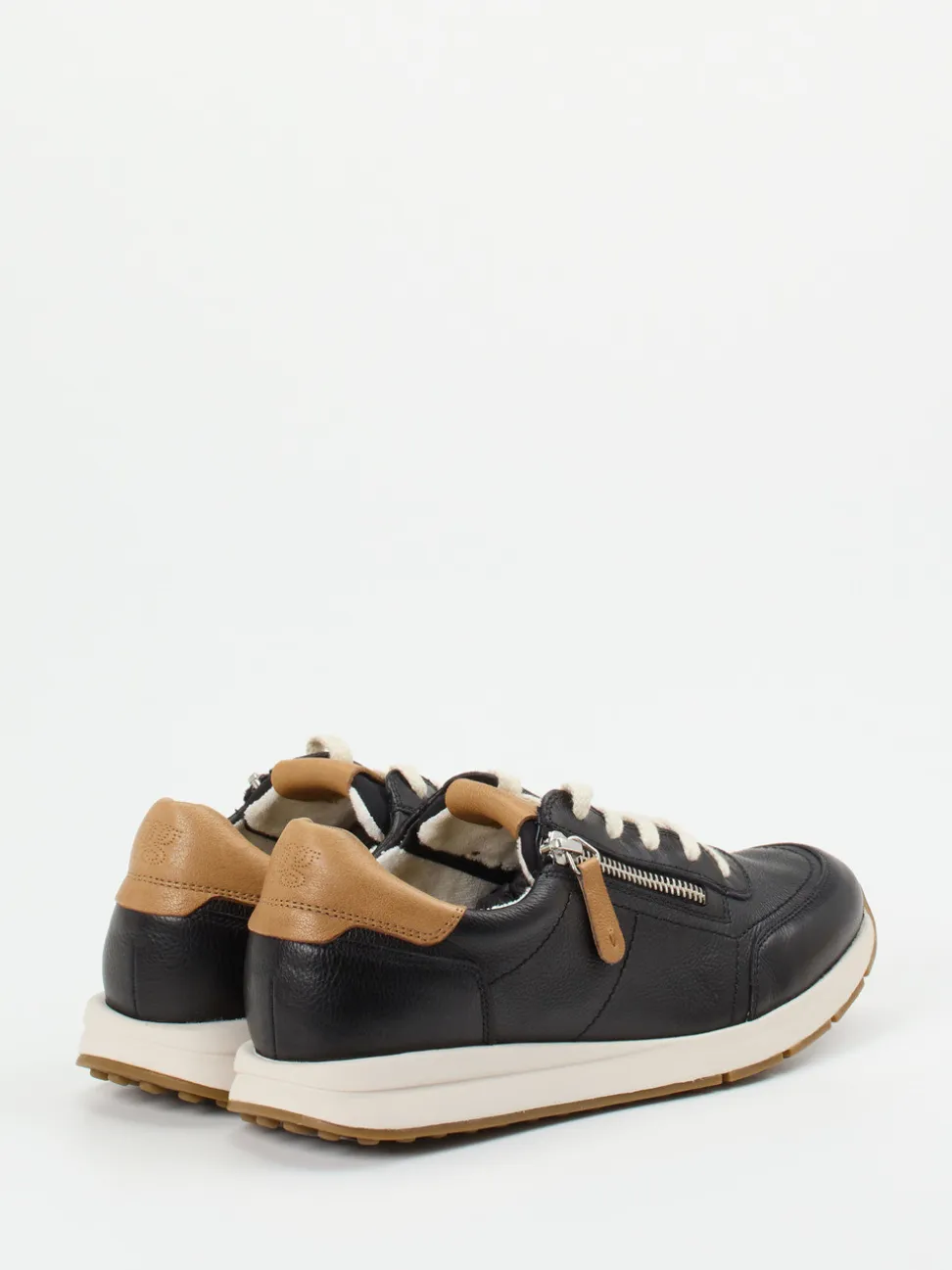 Paul Green – Sneaker aus Kalbleder in Schwarz