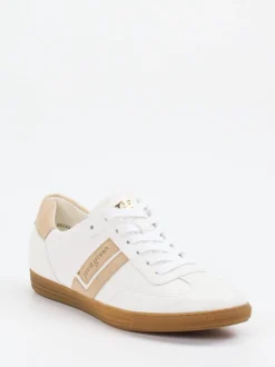Paul Green – Sneaker aus Kalbleder in Weiß-Beige