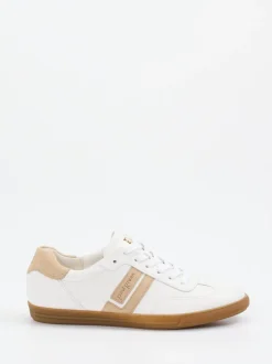 Paul Green – Sneaker aus Kalbleder in Weiß-Beige