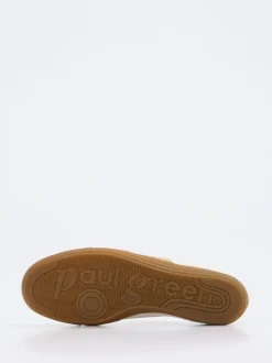 Paul Green – Sneaker aus Kalbleder in Weiß-Beige