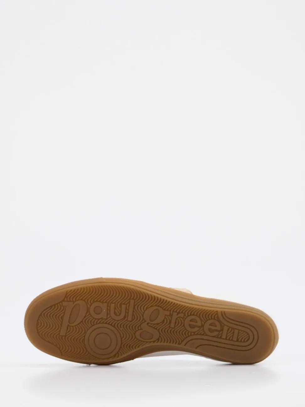 Paul Green – Sneaker aus Kalbleder in Weiß-Beige