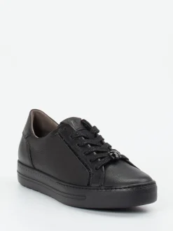 Paul Green – Sneaker aus Kalbleder Schwarz
