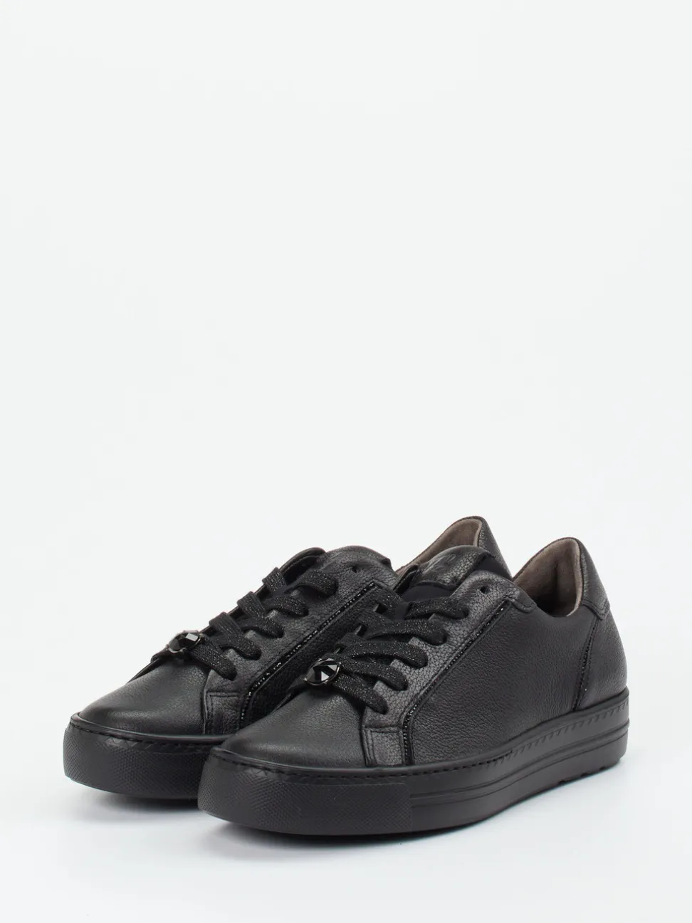 Paul Green – Sneaker aus Kalbleder Schwarz