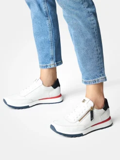 Paul Green – Sneaker aus Kalbleder in Weiß