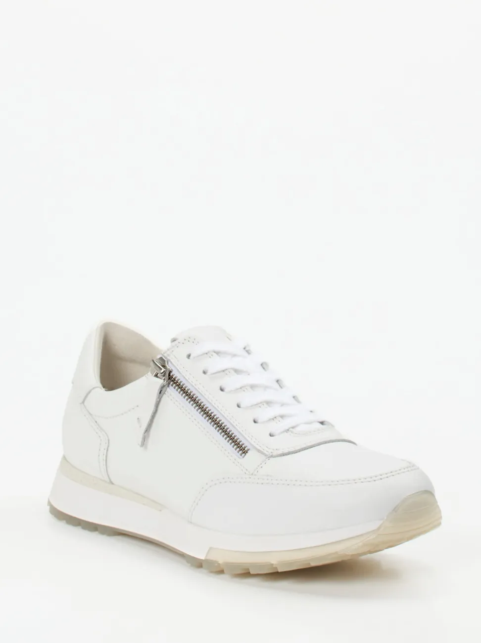 Paul Green – Sneaker aus Kalbleder in Weiß