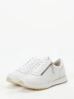 Paul Green – Sneaker aus Kalbleder in Weiß