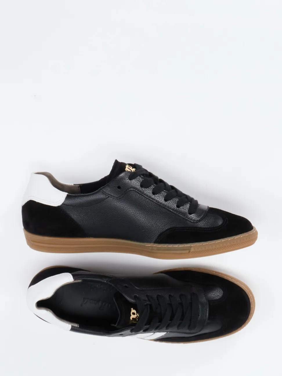 Paul Green – Sneaker aus Kalbleder in Schwarz