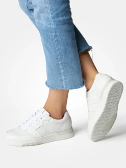 Paul Green – Sneaker aus Kalbleder in Weiß