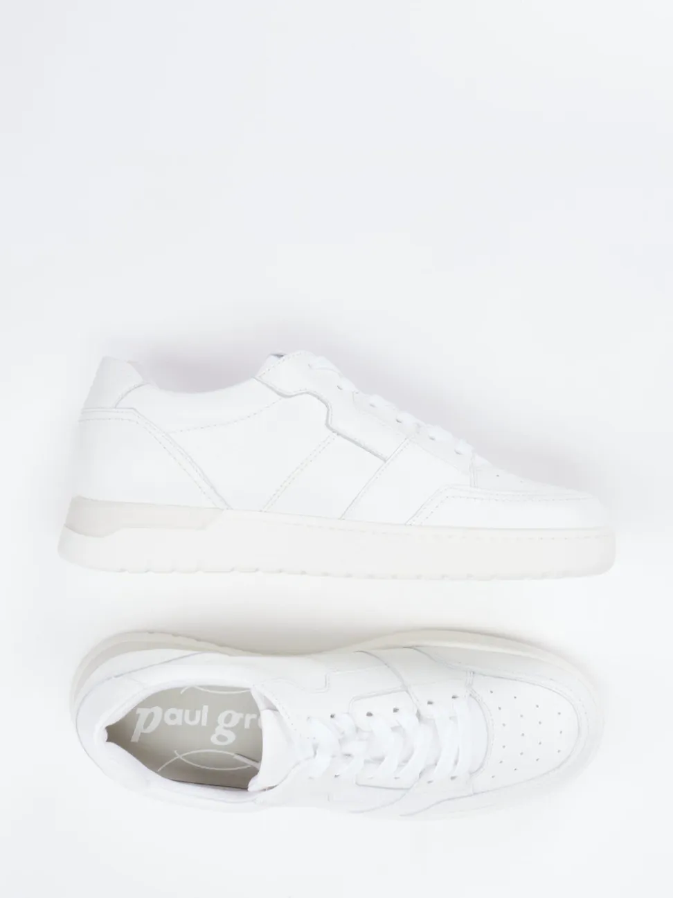 Paul Green – Sneaker aus Kalbleder in Weiß