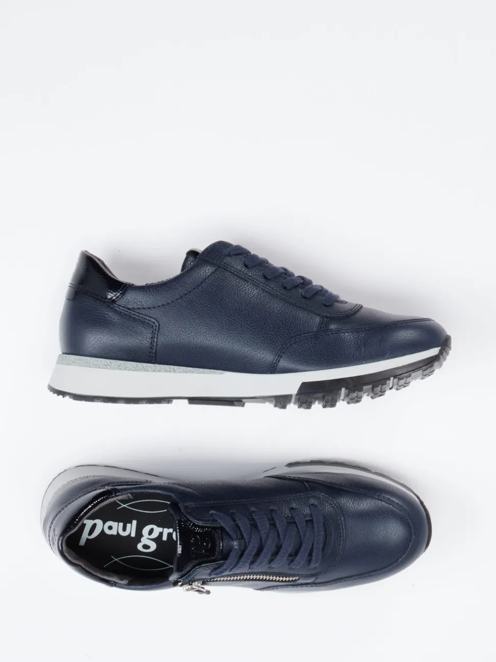 Paul Green – Sneaker aus Kalbleder Dunkelblau
