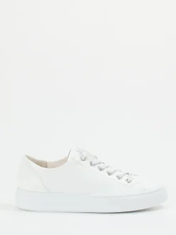 Paul Green – Sneaker aus Kalbleder in Weiß
