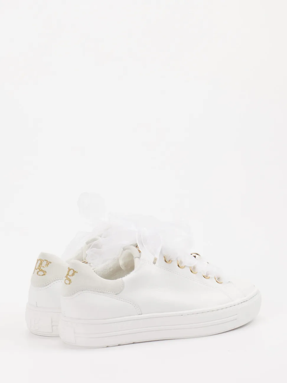 Paul Green – Sneaker aus Kalbleder mit Satin-Schnürung