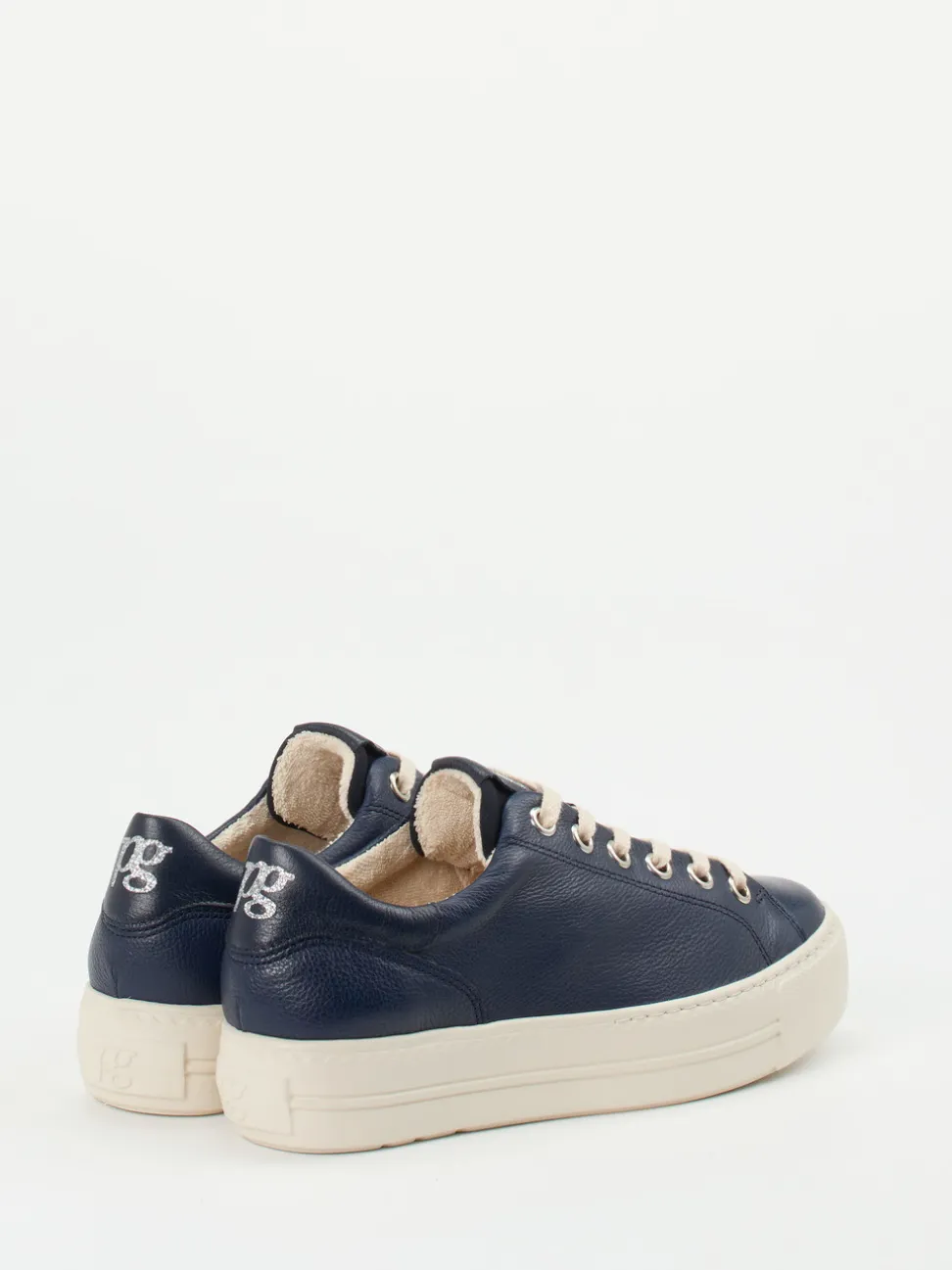 Paul Green – Sneaker aus Kalbleder Dunkelblau