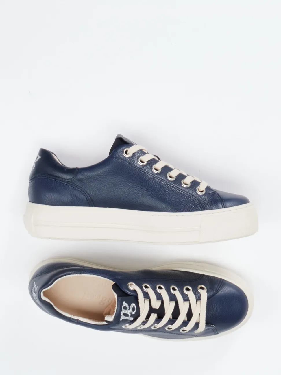 Paul Green – Sneaker aus Kalbleder Dunkelblau