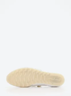 Paul Green – Sneaker aus Leder-Mix in Offwhite