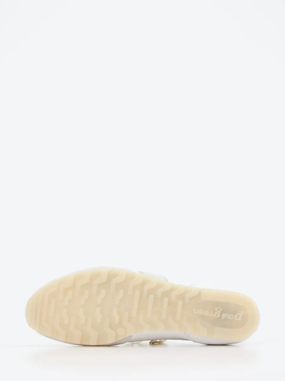 Paul Green – Sneaker aus Leder-Mix in Offwhite