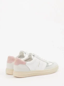 Paul Green – Sneaker aus Leder und Veloursleder Weiß