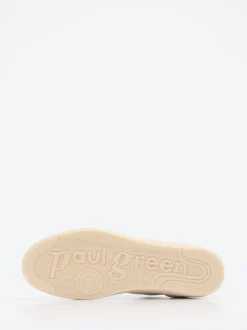 Paul Green – Sneaker aus Leder und Veloursleder Weiß