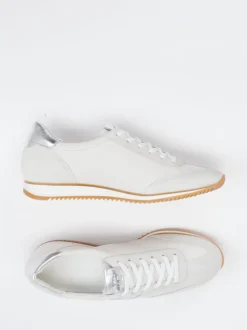 Paul Green – Sneaker aus Leder mit Metallic-Details