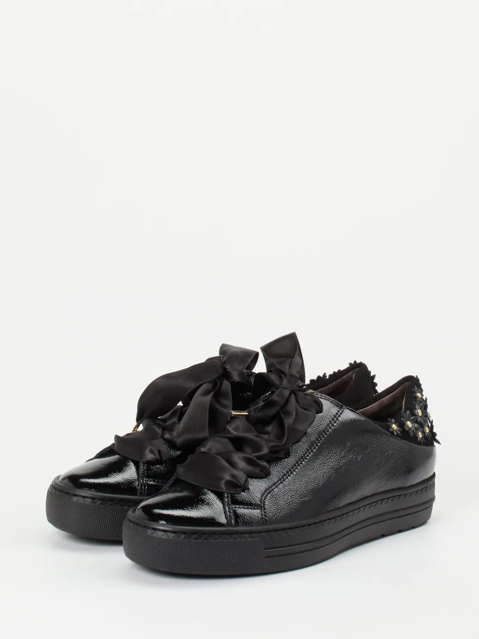 Paul Green – Sneaker aus Lackleder Schwarz